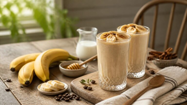 Jeges kávés banán smoothie